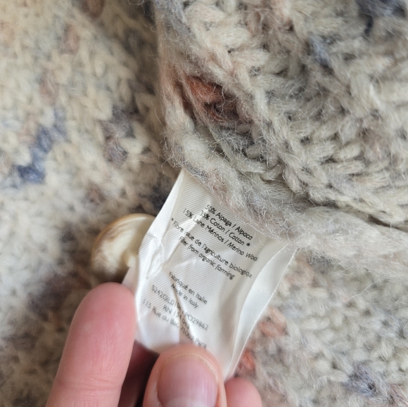 NWT Sezane Pierre Emile Cardigan Blue Multicolored Size XS - Picture 10 of 10